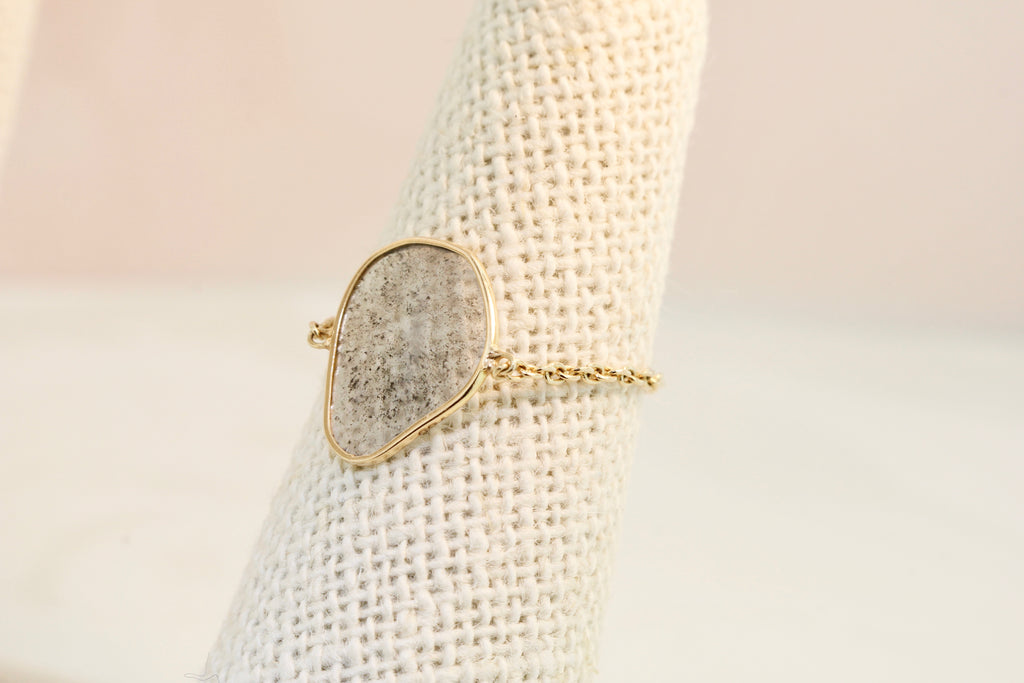 Mia Diamond Slice Chain Ring-Rings-Nari Fine Jewels-Nari Fine Jewels