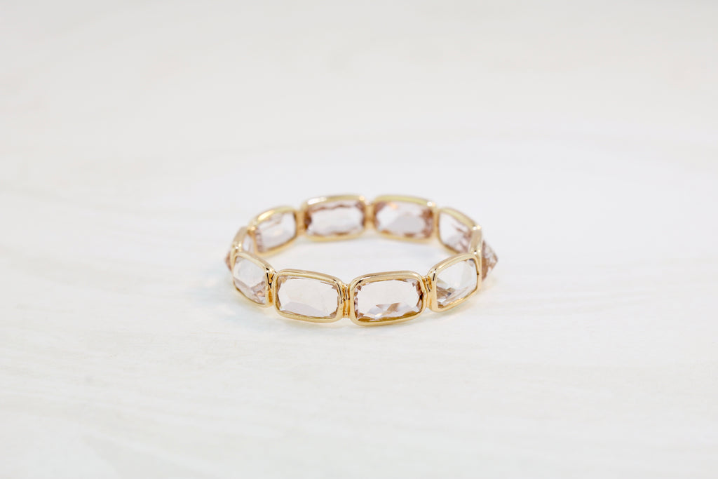 Aiyana Morganite Rectangle Eternity Ring-Rings-Nari Fine Jewels-Nari Fine Jewels