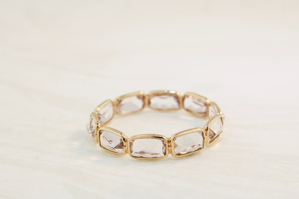 Aiyana Morganite Rectangle Eternity Ring-Rings-Nari Fine Jewels-Nari Fine Jewels