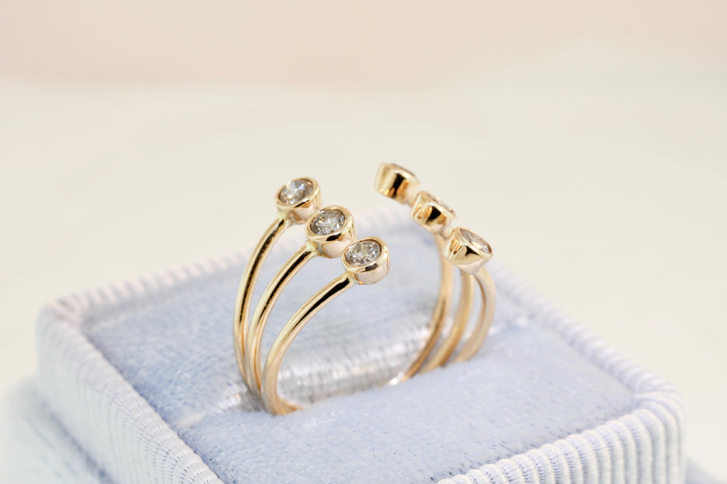 Kiss Colored Diamond Ring-Rings-Nari Fine Jewels-Nari Fine Jewels