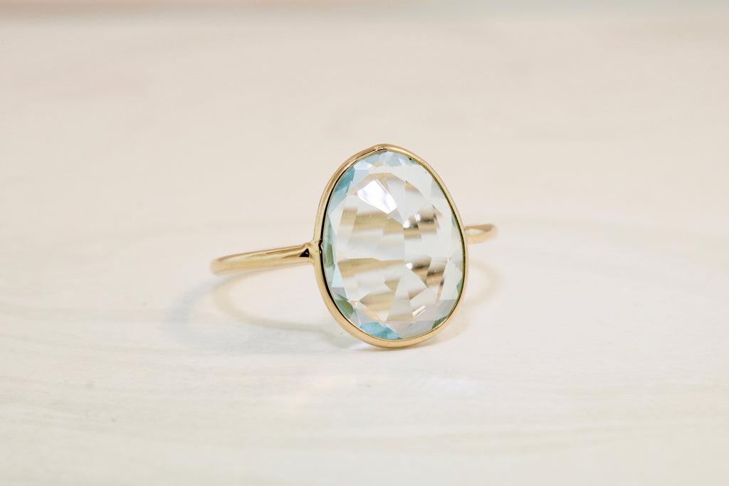 Jolie Blue Topaz Solitaire Ring-Rings-Nari Fine Jewels-Nari Fine Jewels