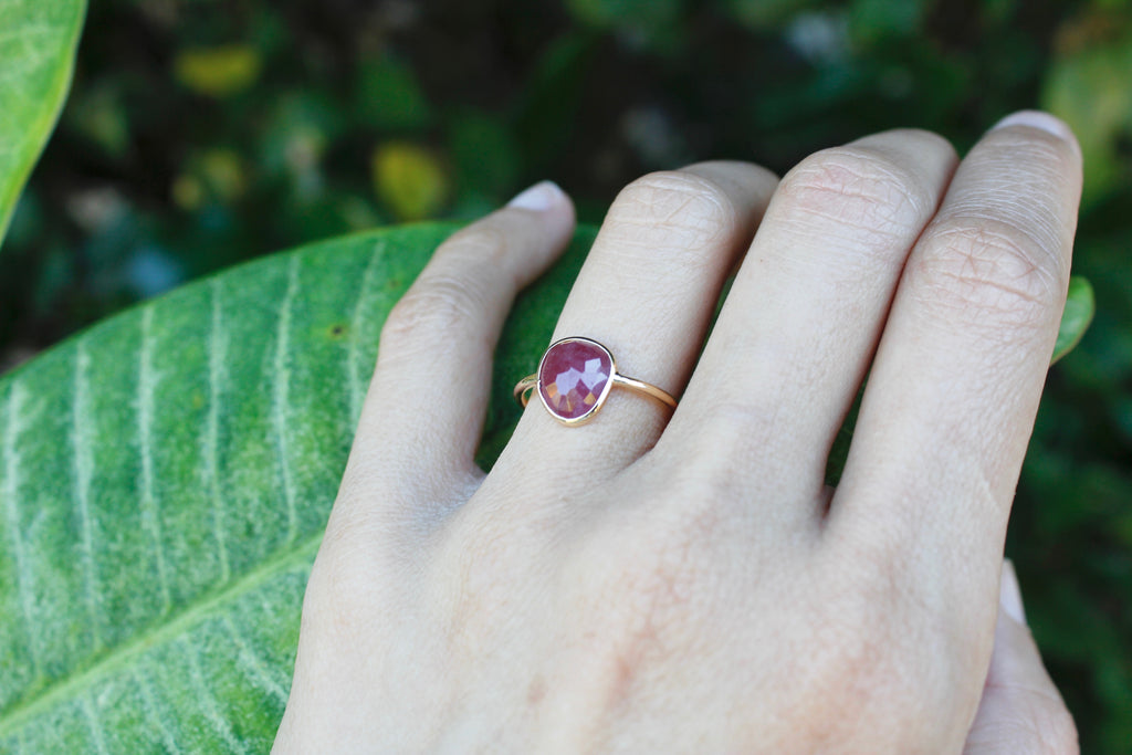 Jolie Ruby Solitaire Ring-Rings-Nari Fine Jewels-Nari Fine Jewels