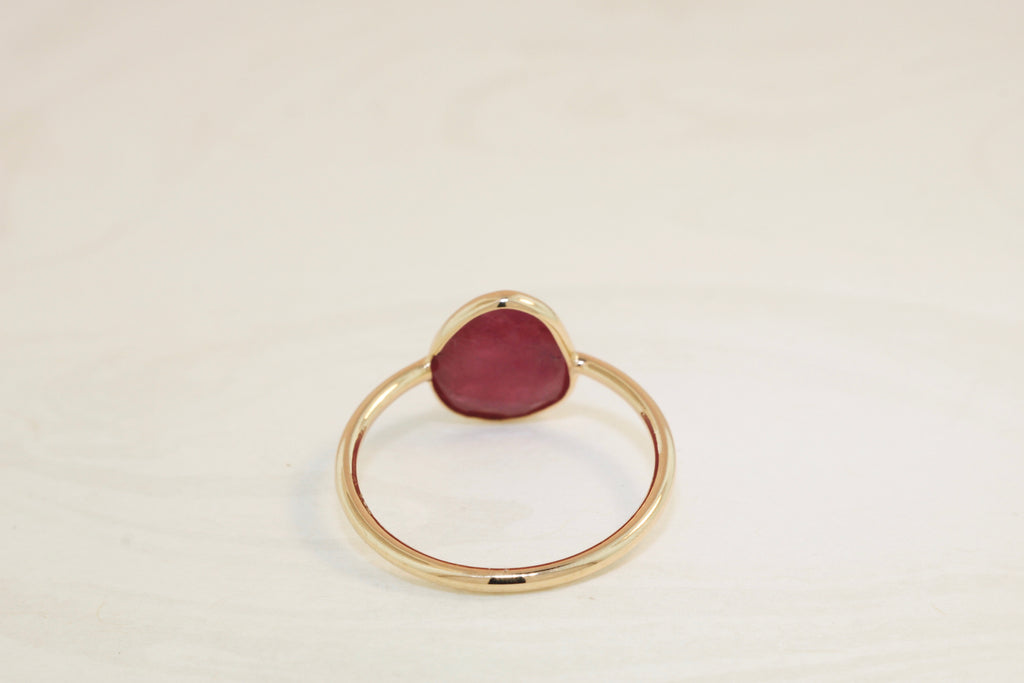 Jolie Ruby Solitaire Ring-Rings-Nari Fine Jewels-Nari Fine Jewels