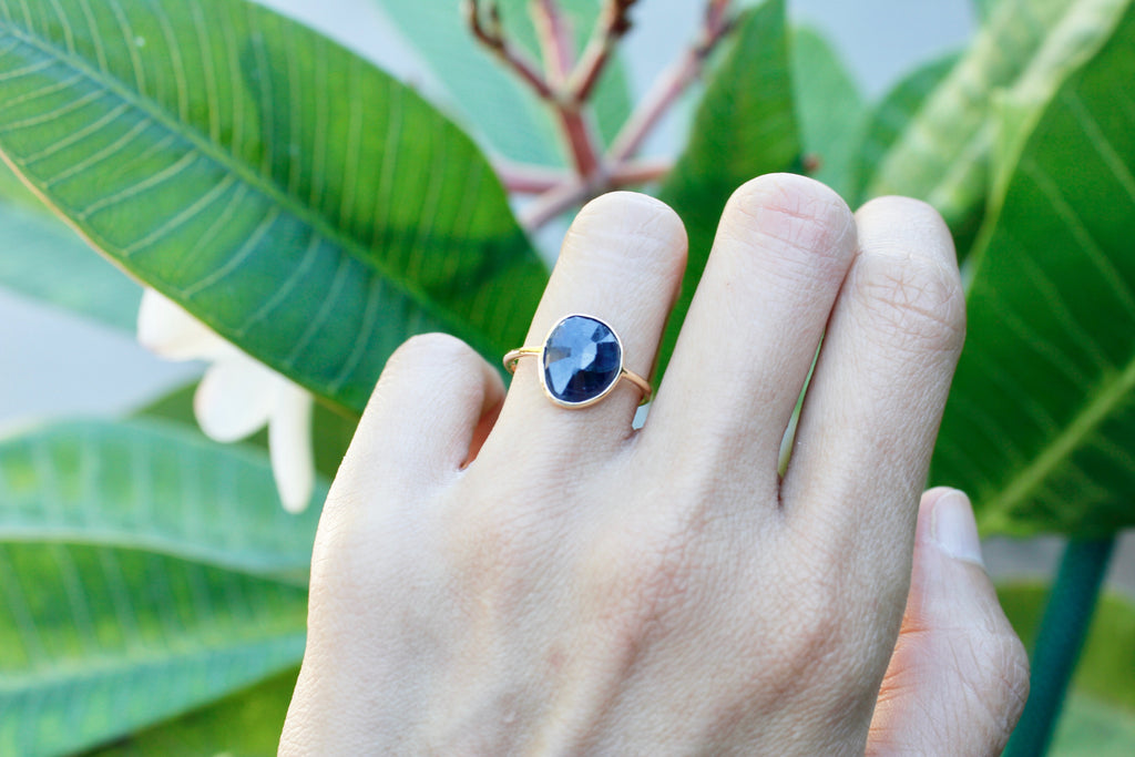 Jolie Sapphire Solitaire Ring-Rings-Nari Fine Jewels-Nari Fine Jewels