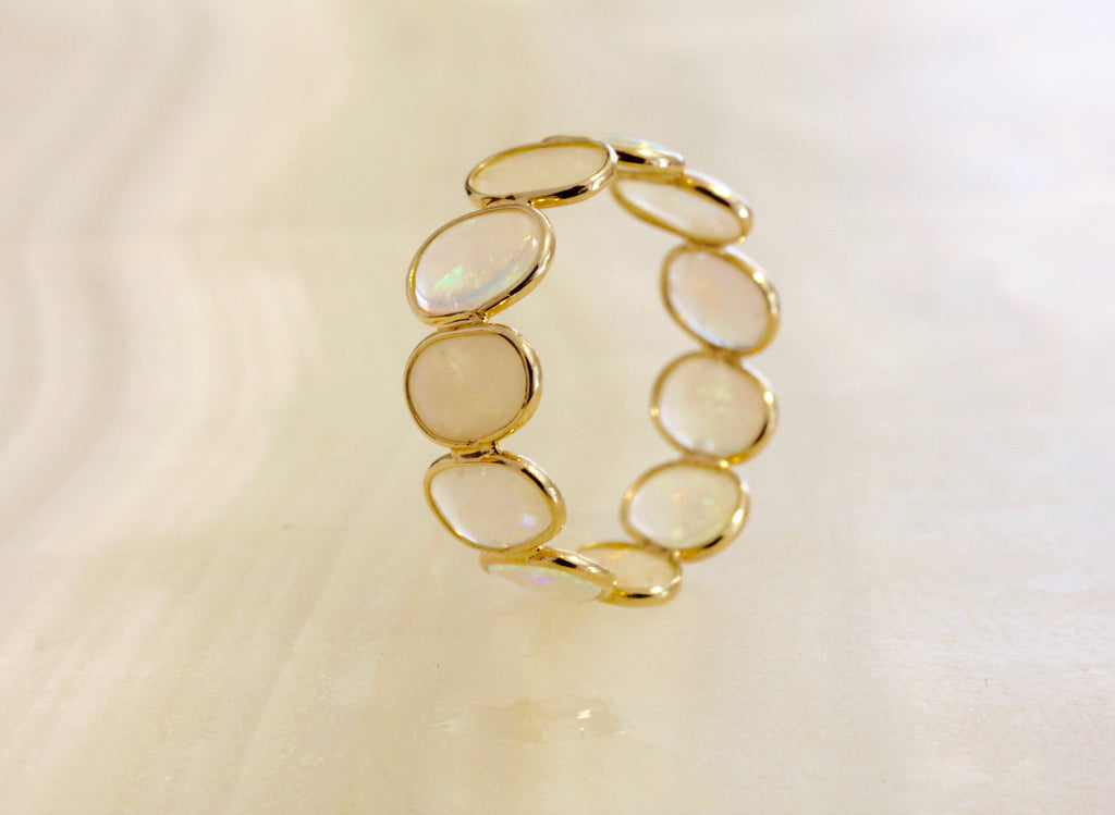 Aiyana Opal Eternity Ring-Rings-Nari Fine Jewels-Nari Fine Jewels