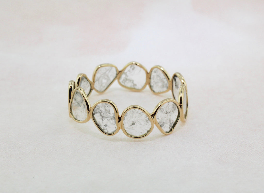 Aiyana Diamond Slice Eternity Ring-Rings-Nari Fine Jewels-Nari Fine Jewels