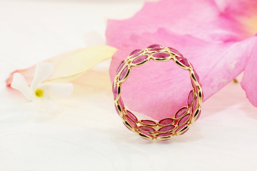 Aiyana Ruby Triple Eternity Ring-Rings-Nari Fine Jewels-Nari Fine Jewels