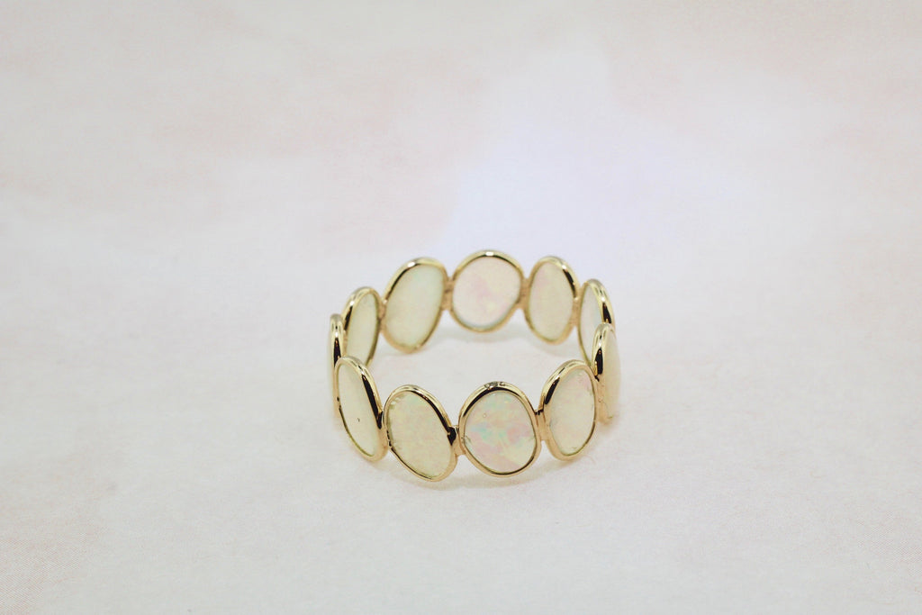 Aiyana Opal Eternity Ring-Rings-Nari Fine Jewels-Nari Fine Jewels