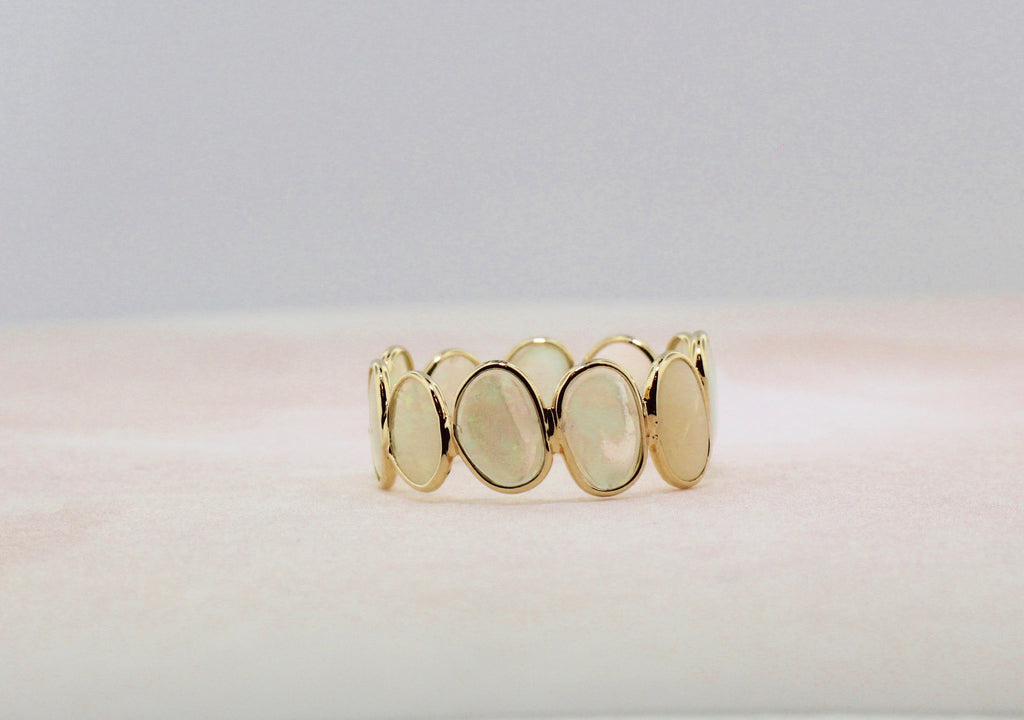 Aiyana Opal Eternity Ring-Rings-Nari Fine Jewels-Nari Fine Jewels
