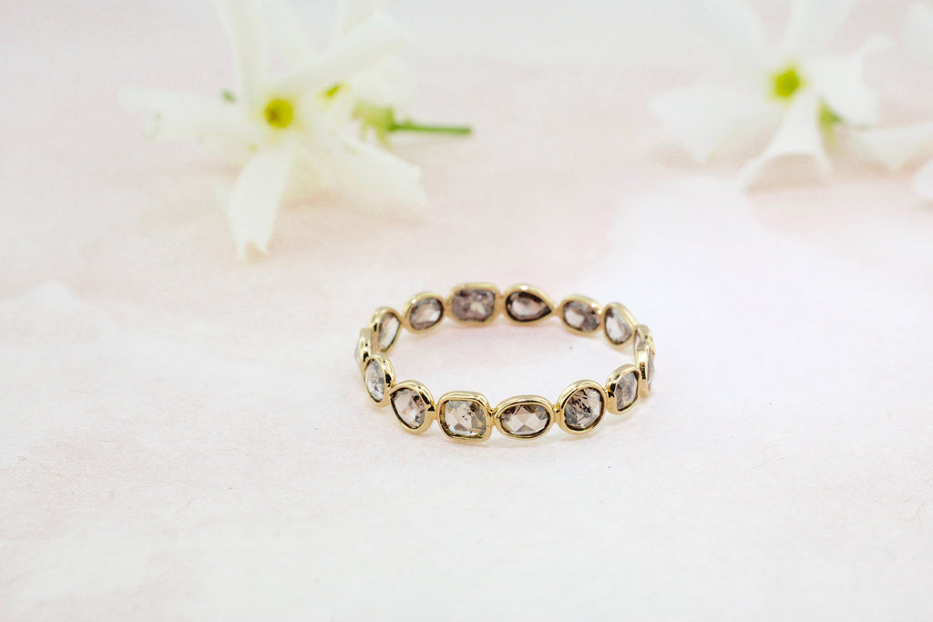 Aiyana Colored Diamond Skinny Eternity Ring-Rings-Nari Fine Jewels-Nari Fine Jewels