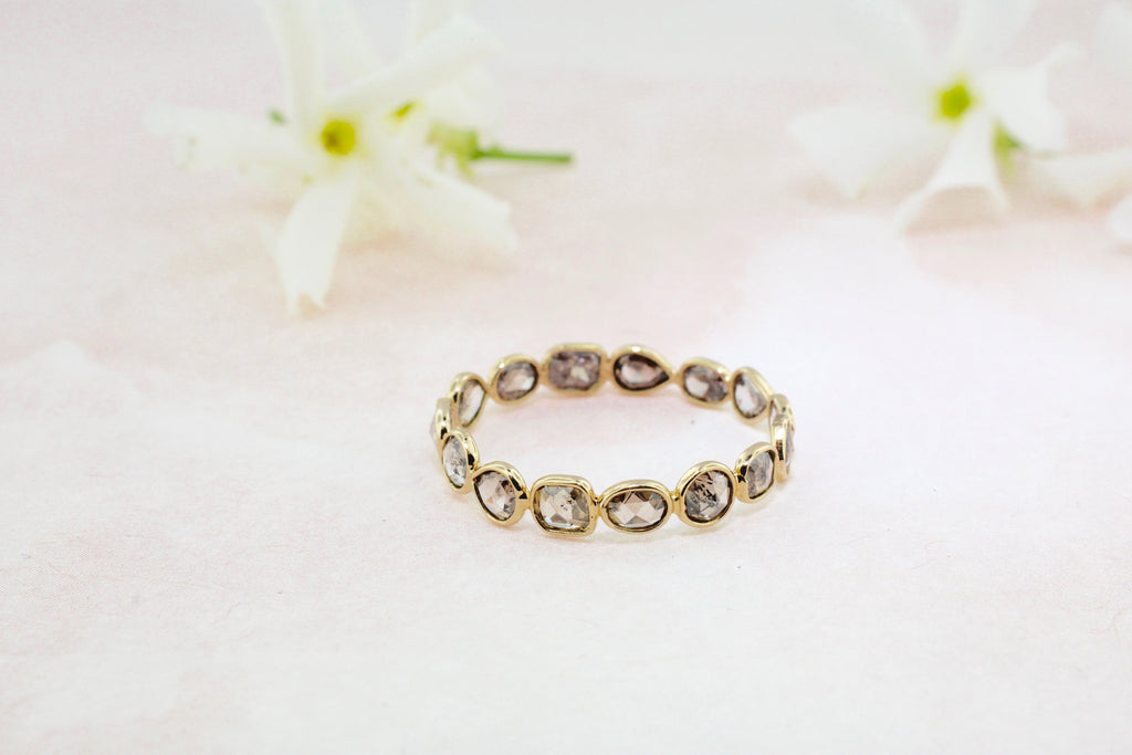 Aiyana Colored Diamond Skinny Eternity Ring-Rings-Nari Fine Jewels-Nari Fine Jewels