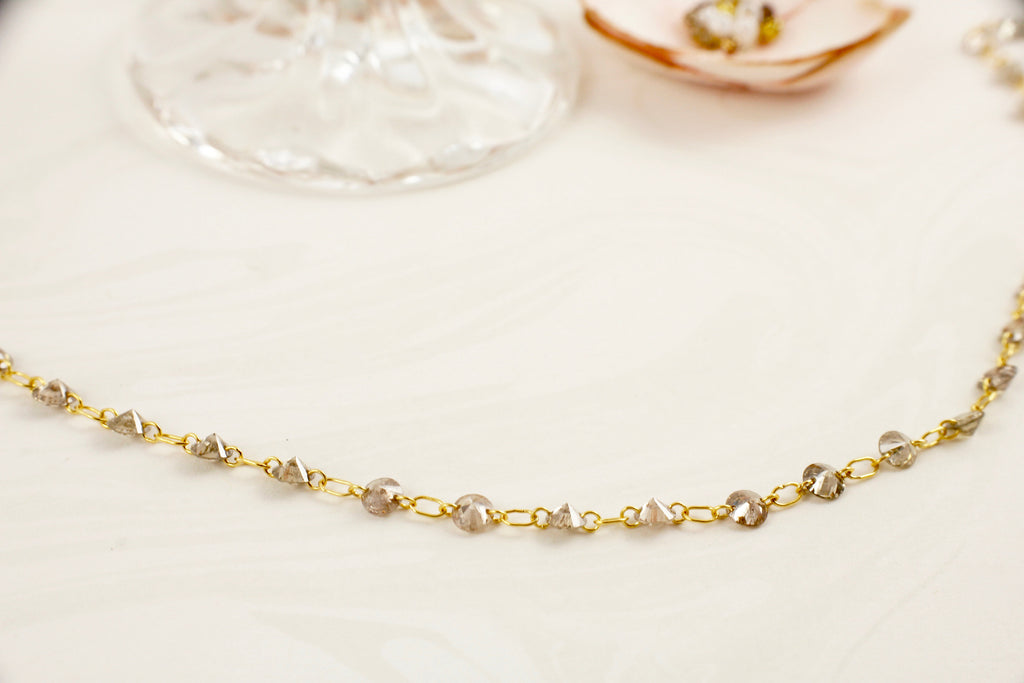 Raine Diamond Minimalist Floating Necklace-Necklaces-Nari Fine Jewels-Nari Fine Jewels