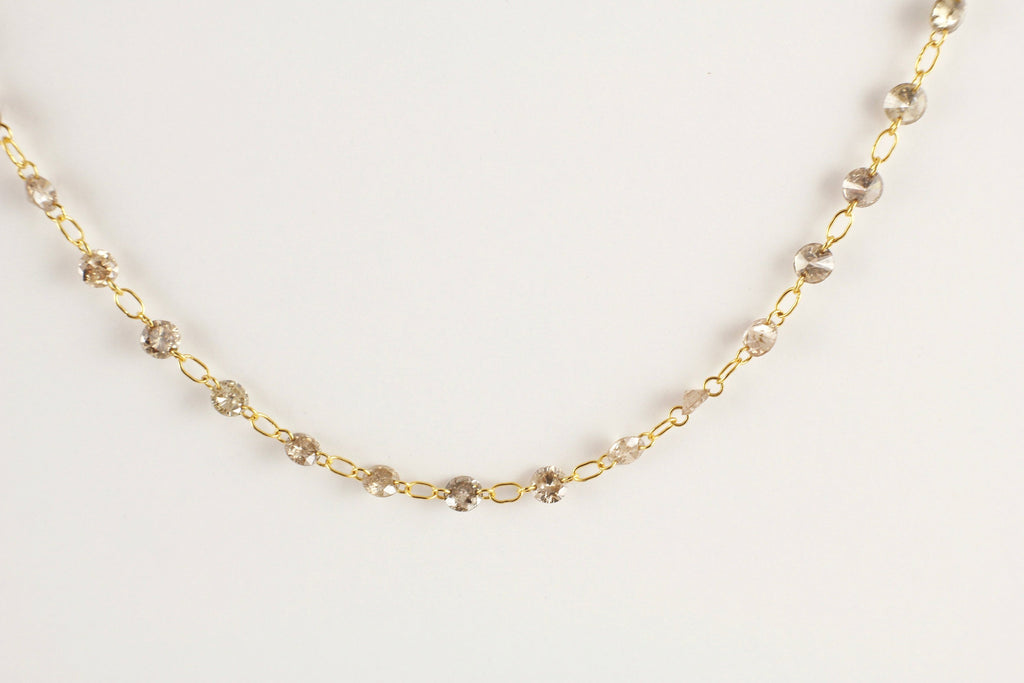 Raine Diamond Minimalist Floating Necklace-Necklaces-Nari Fine Jewels-Nari Fine Jewels