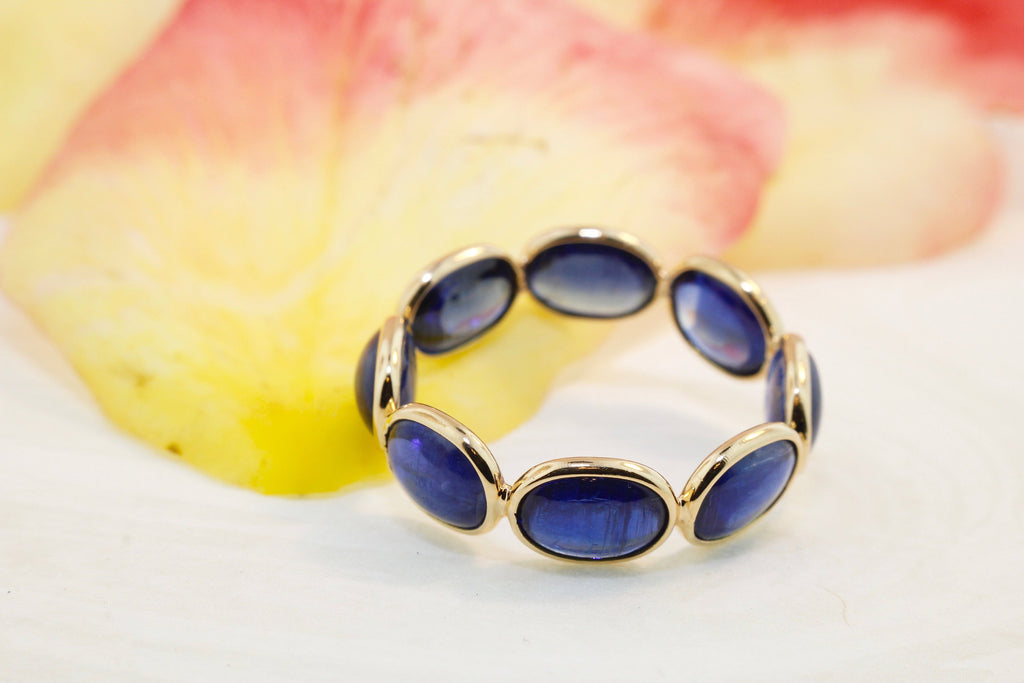 Aiyana Kyanite Horizontal Eternity Ring-Rings-Nari Fine Jewels-Nari Fine Jewels