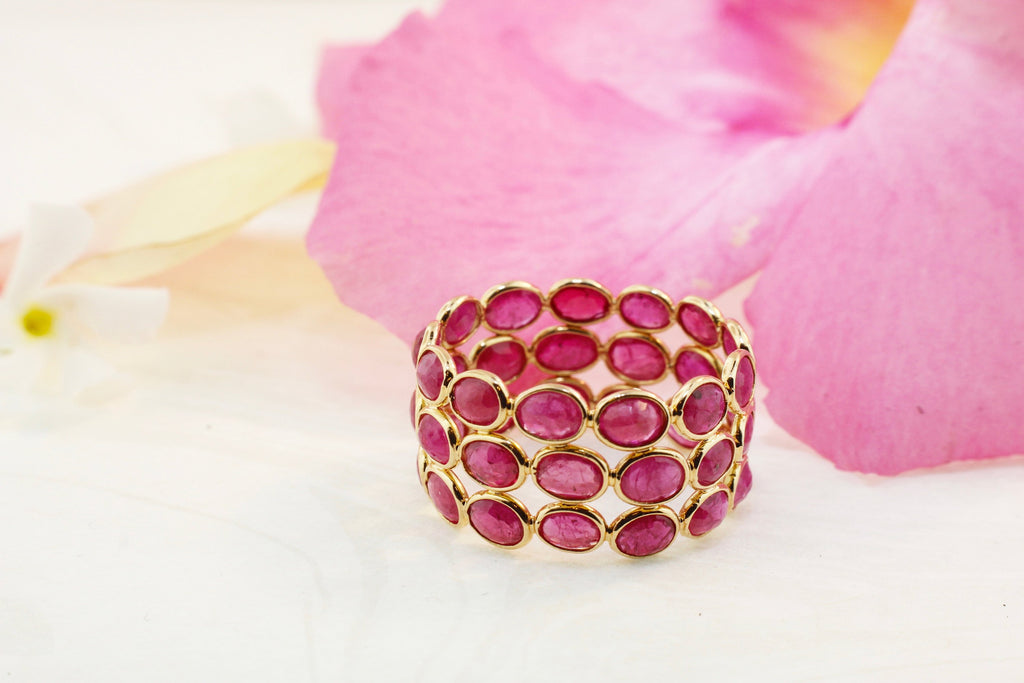 Aiyana Ruby Triple Eternity Ring-Rings-Nari Fine Jewels-Nari Fine Jewels