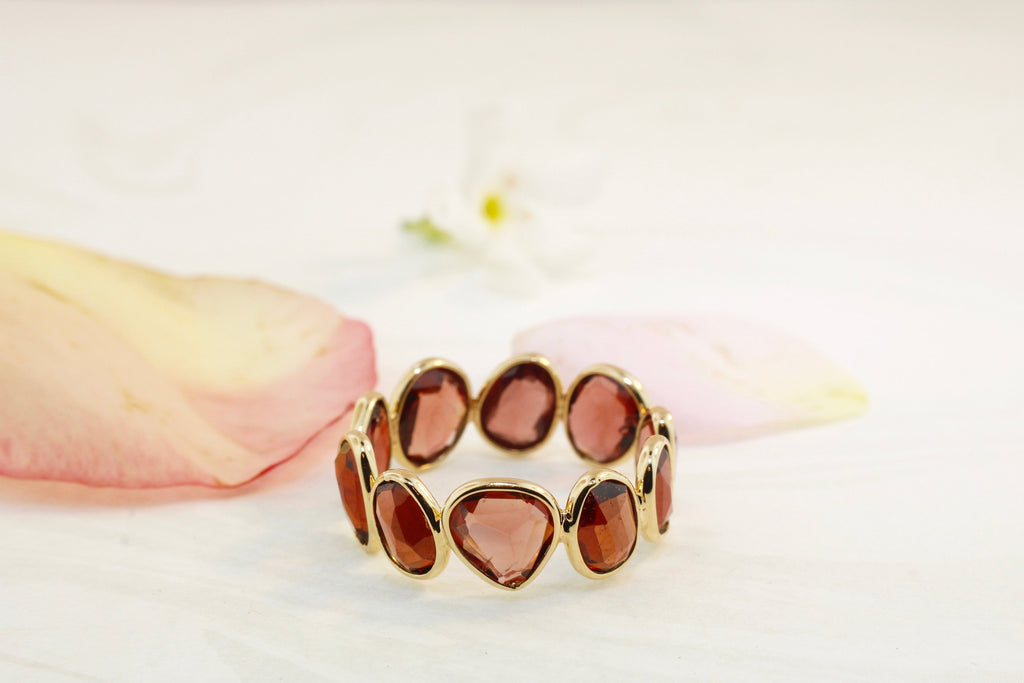 Aiyana Garnet Eternity Ring-Rings-Nari Fine Jewels-Nari Fine Jewels