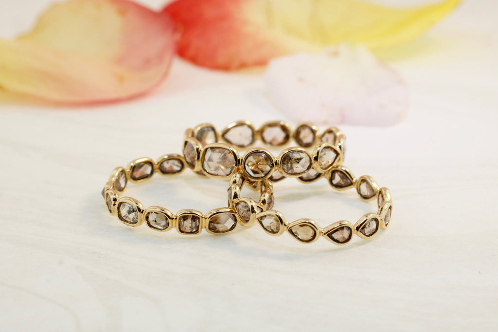 Aiyana Colored Diamond Eternity Ring-Rings-Nari Fine Jewels-Nari Fine Jewels