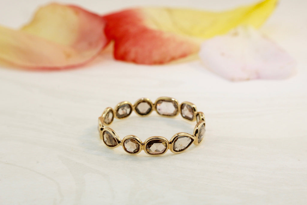 Aiyana Colored Diamond Eternity Ring-Rings-Nari Fine Jewels-Nari Fine Jewels