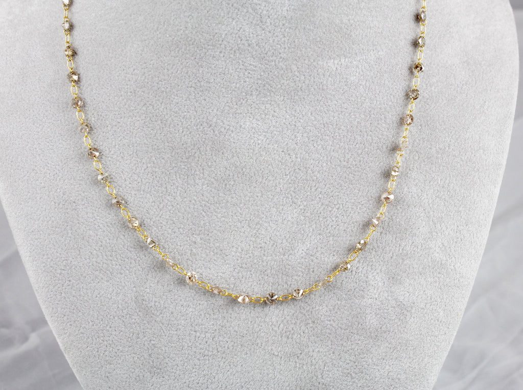 Raine Diamond Minimalist Floating Necklace-Necklaces-Nari Fine Jewels-Nari Fine Jewels