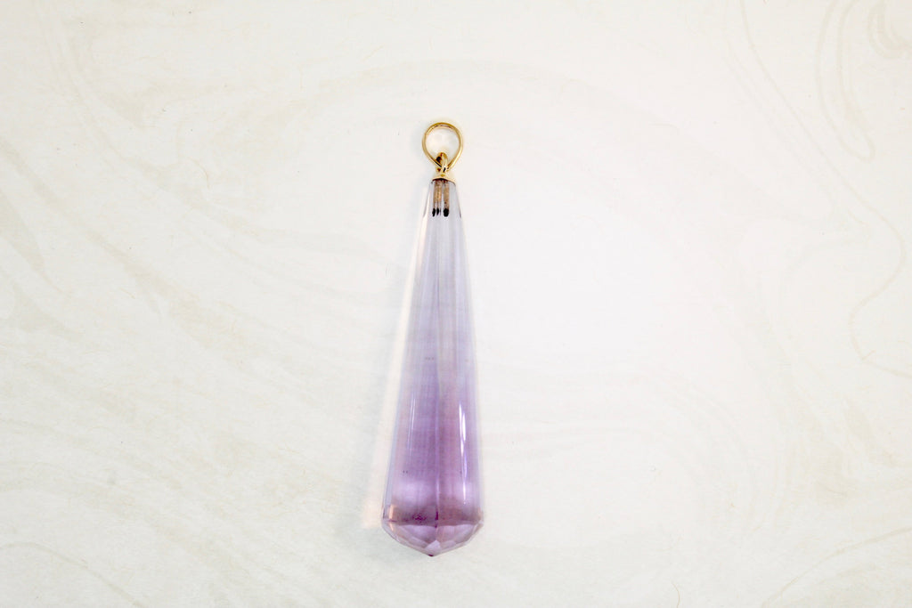 Tiya Amethyst Trillion Prism Pendant-Pendants-Nari Fine Jewels-Nari Fine Jewels
