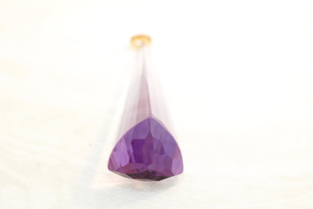 Tiya Amethyst Trillion Prism Pendant-Pendants-Nari Fine Jewels-Nari Fine Jewels