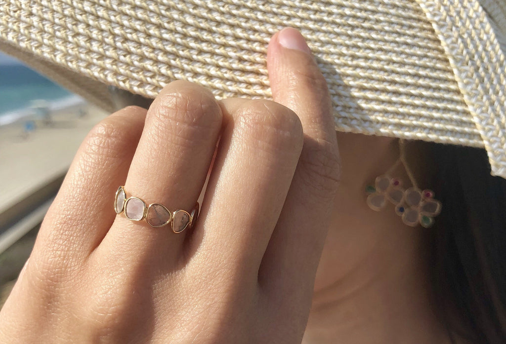 Aiyana Diamond Slice Eternity Ring-Rings-Nari Fine Jewels-Nari Fine Jewels