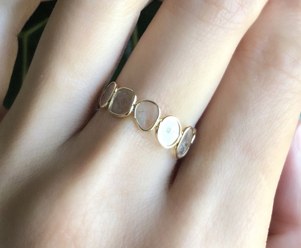 Aiyana Diamond Slice Eternity Ring-Rings-Nari Fine Jewels-Nari Fine Jewels